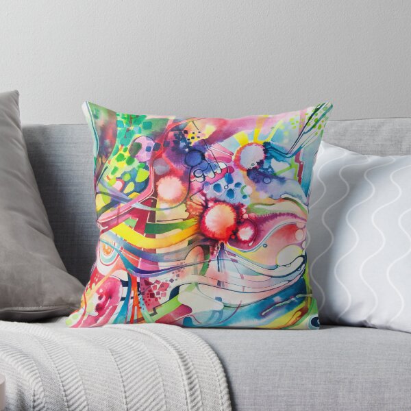 Nice Clowns You Got There - Watercolor Throw Pillow