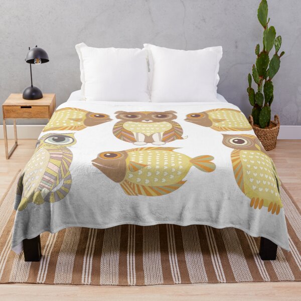 Item preview, 3 Fish, Dog, Cat & Owl designed and sold by Jean Gregory Evans.
