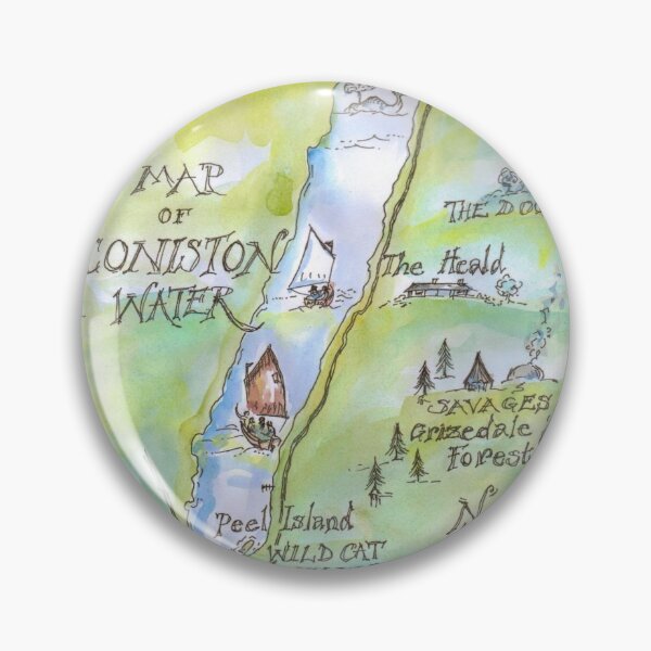 Item preview, Swallows and Amazons map of Coniston Water -  designed and sold by SophieNeville.