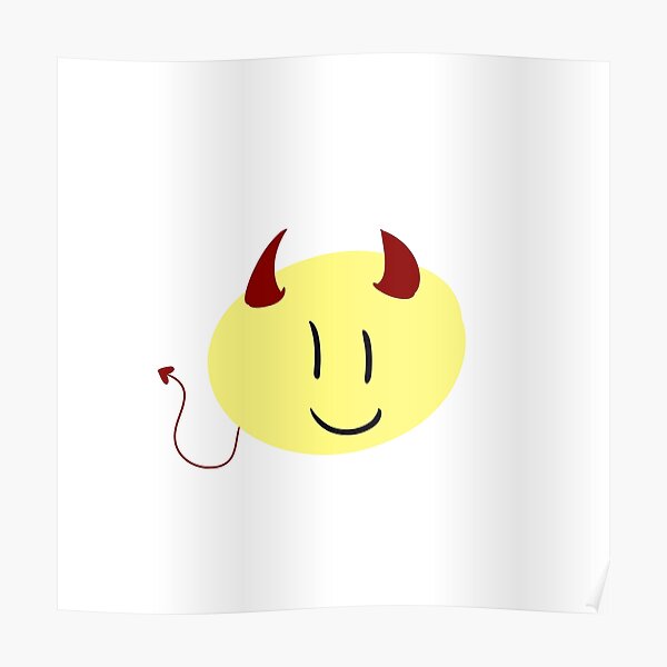 Posters Sur Le Theme Diable Emoji Redbubble