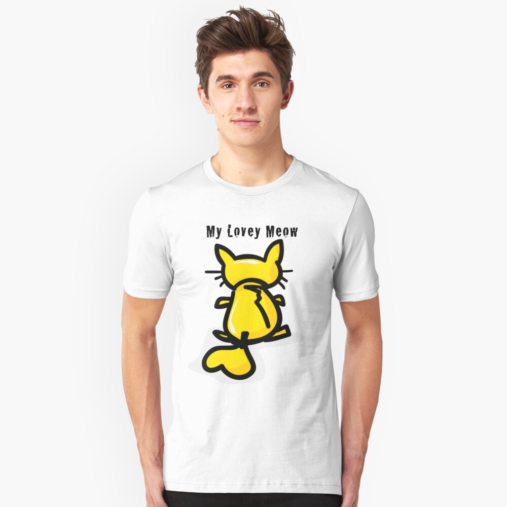 My Lovey Meow Slim Fit T-Shirt