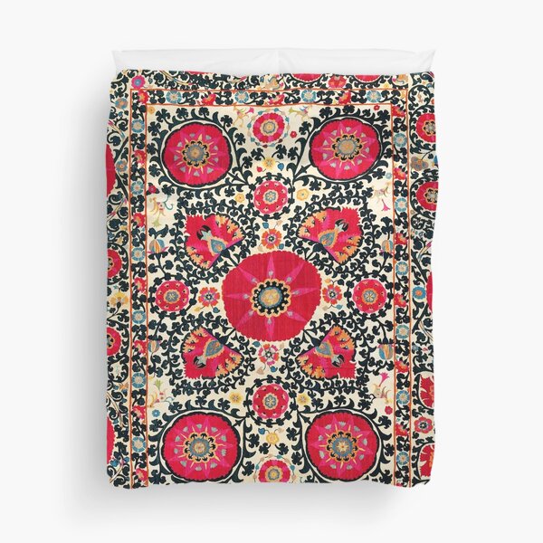 Item preview, Shakhrisyabz Suzani Uzbek Embroidery Print designed and sold by Vicky Brago-Mitchell®.