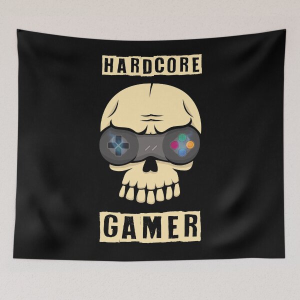 Item preview, Hardcore Gamer designed and sold by GeekLvl20.