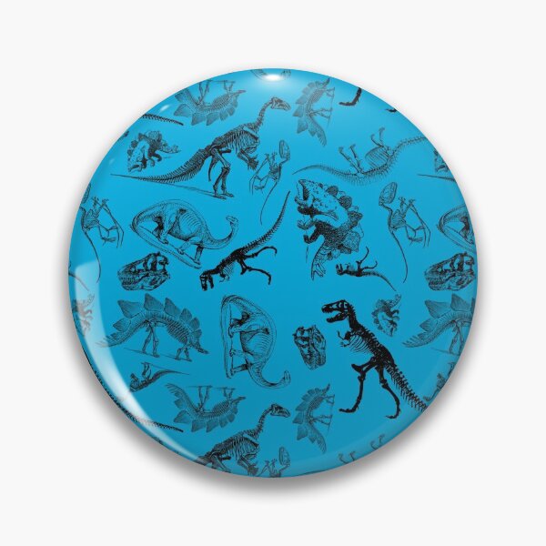 Item preview, Blue Vintage Museum Dinosaurs and Skeleton  designed and sold by Kristi Duggins.