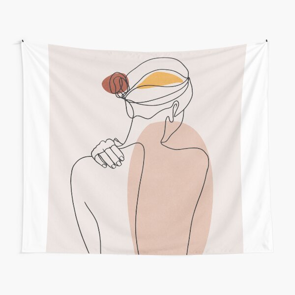 Nude figure illustration Tapestry