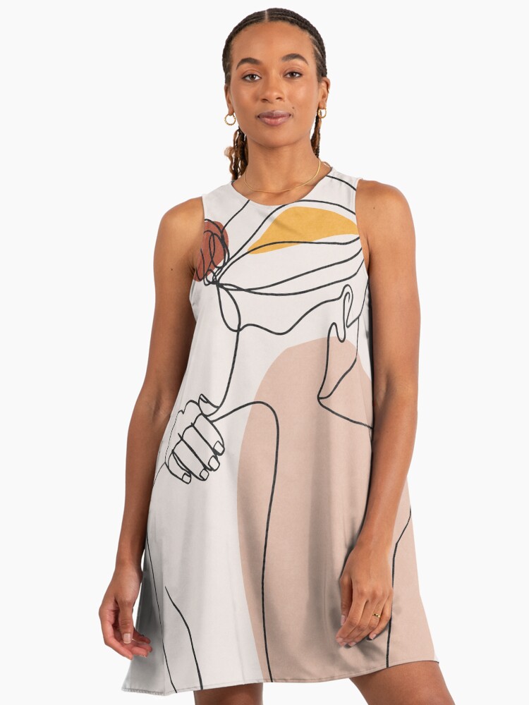 nude flowy dress Shop Kova Maxi Dress main image 1