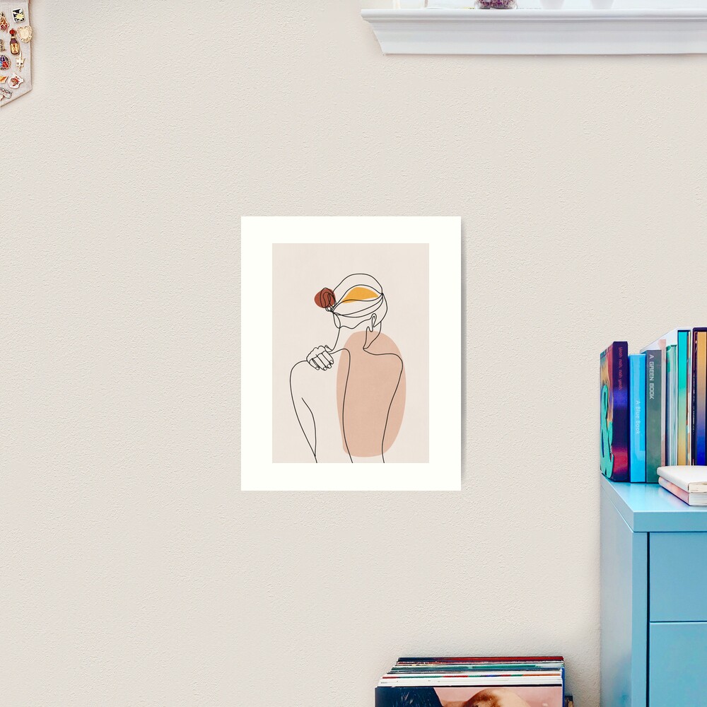 Nude figure illustration Art Print