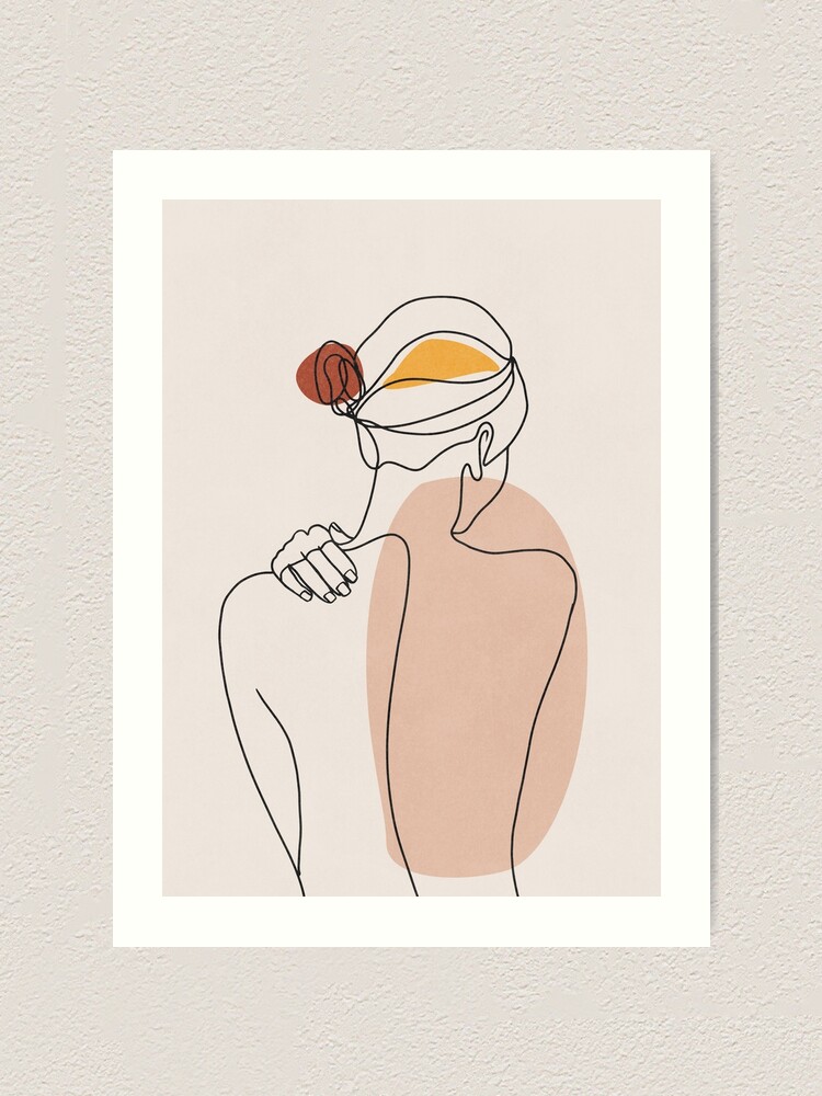 Nude Figure Illustration Art Print For Sale By Millamix Redbubble   Farp,small,wall Texture,product,750x1000 