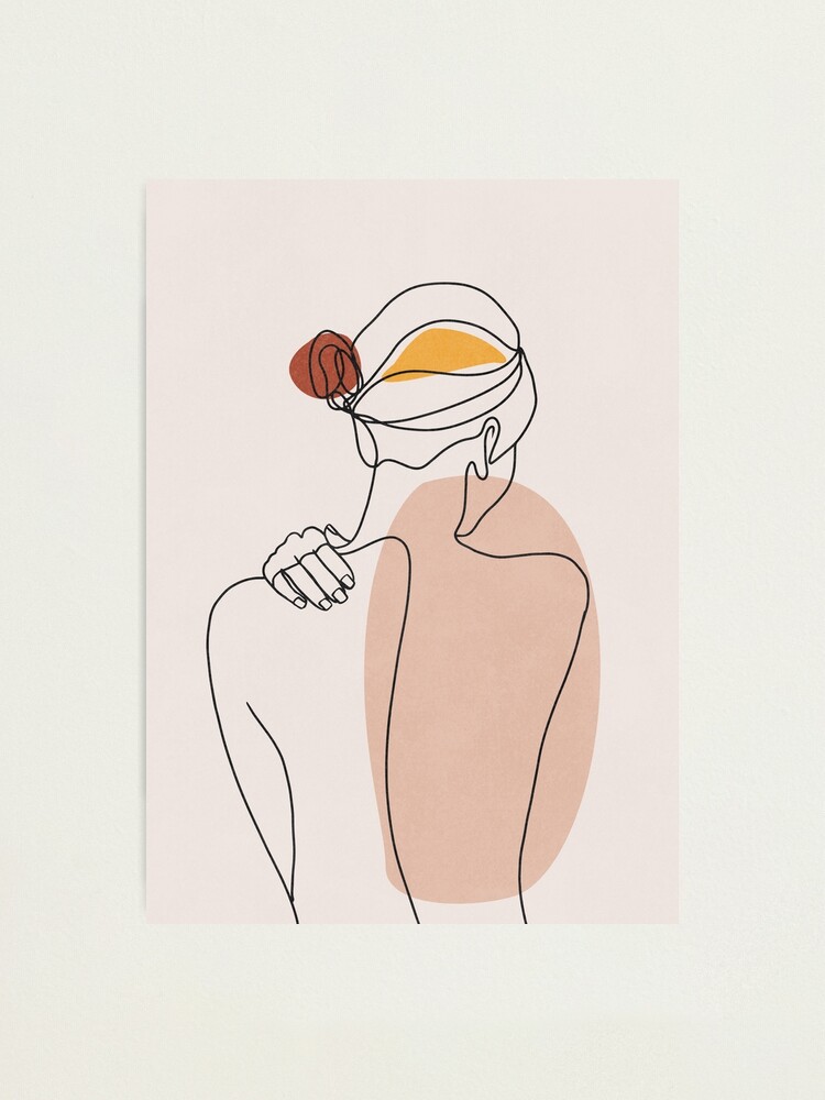 Alternate view of Nude figure illustration Photographic Print