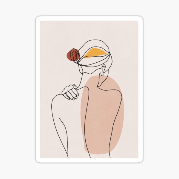 Illustration de la figure nue Sticker