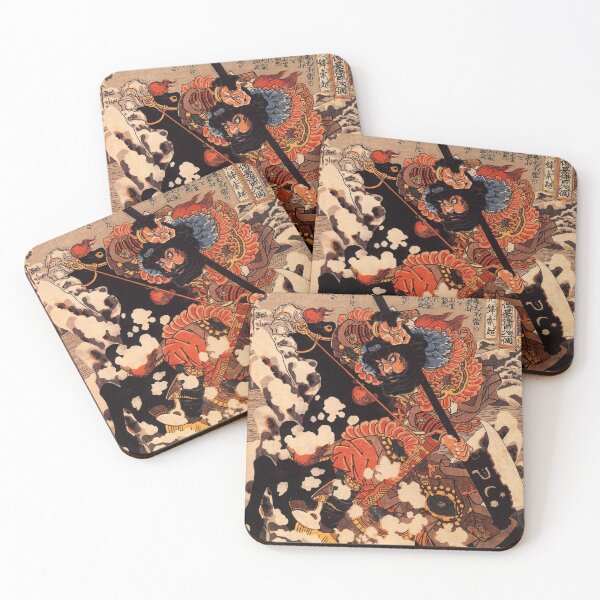 Item preview, Kyusenpo Sacucho charging throught the snow - Utagawa Kuniyoshi Woodblock designed and sold by Persona-.