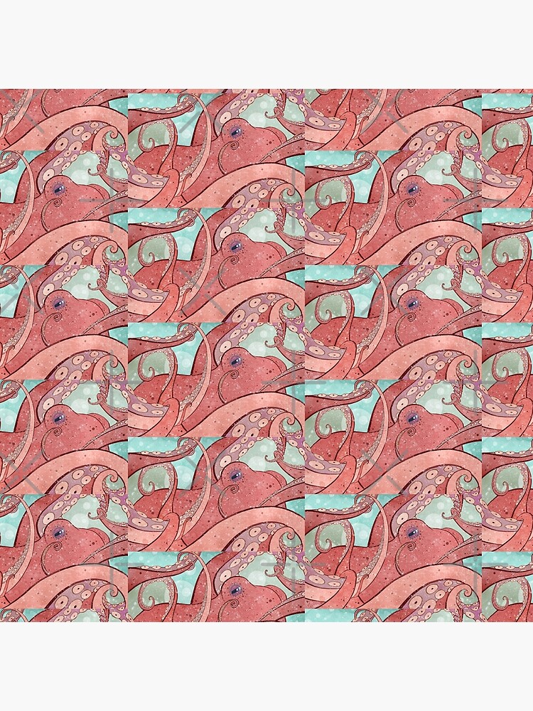 Thumbnail 2 of 2, Tote Bag, Tangled Ocean Octopus designed and sold by TaylorRoseArt.