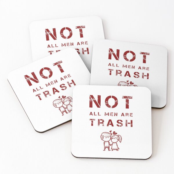 Item preview, NOT All Men Are Trash Cute Gift For Men Graphic - funny gift idea for boyfriend, funny gift idea for girlfriend, gift idea for summer, Gift Idea For Lovers designed and sold by MJLdesigns.