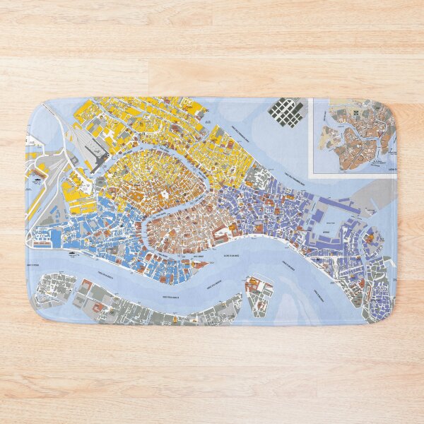 Item preview, Old Vintage map of Venice Italy  designed and sold by monamooon.