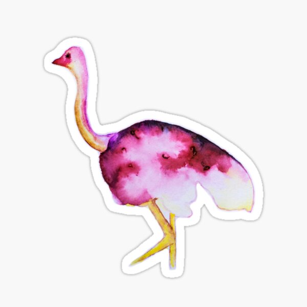 Shannon the Ostrich Sticker