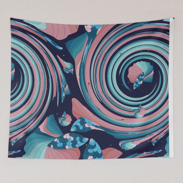Item preview, Psychedelic print designed and sold by Rococodesigns.
