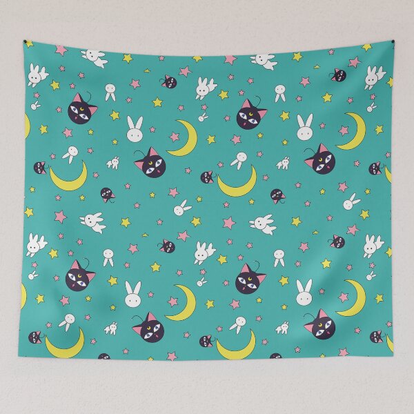 Aperçu de l'œuvre chat mignon, chat lune kitty pour unisexe créée et vendue par marcoliyp.