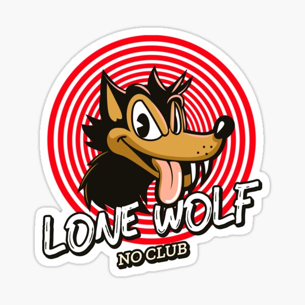 Aperçu de l'œuvre LONE WOLF NO CLUB créée et vendue par GearJNK.