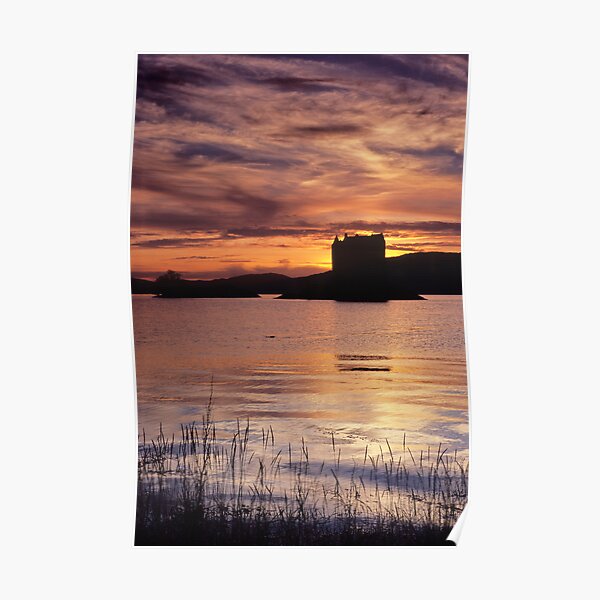 Sunset, Castle Stalker Poster