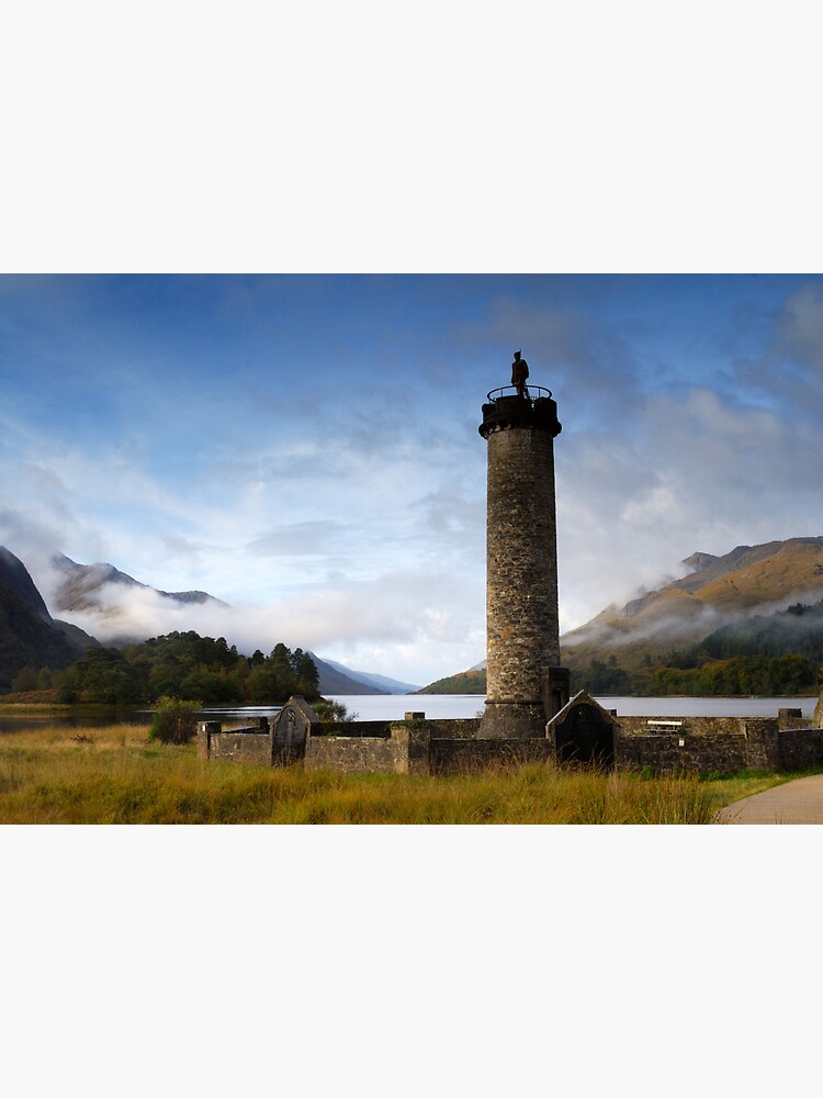 Thumbnail 3 of 3, Art Print, Glenfinan Monument designed and sold by sjbowen.