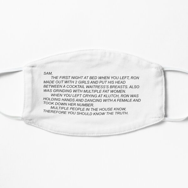 The Note Wall Tapestry Jersey Shore Mask