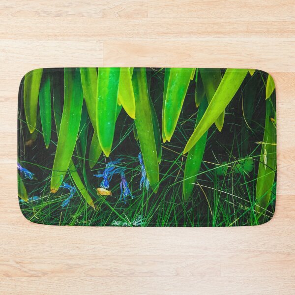 Item preview, closeup green leaves plant with green grass designed and sold by Mrvell.