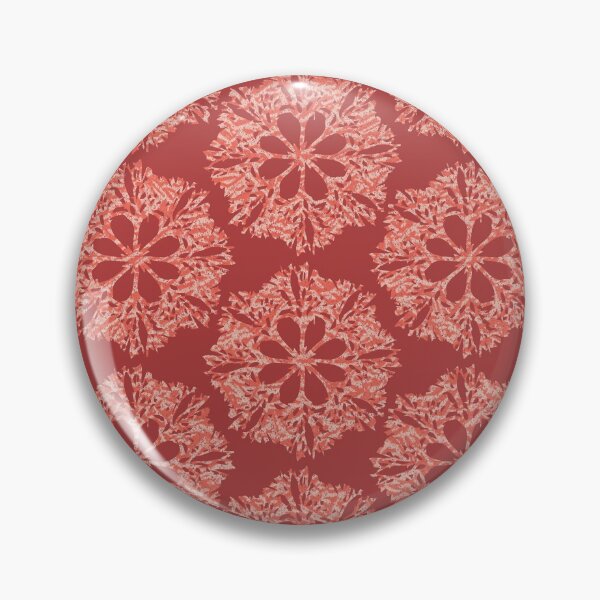 Item preview, Living Coral Flower Snowflake Pattern designed and sold by subidesigns.