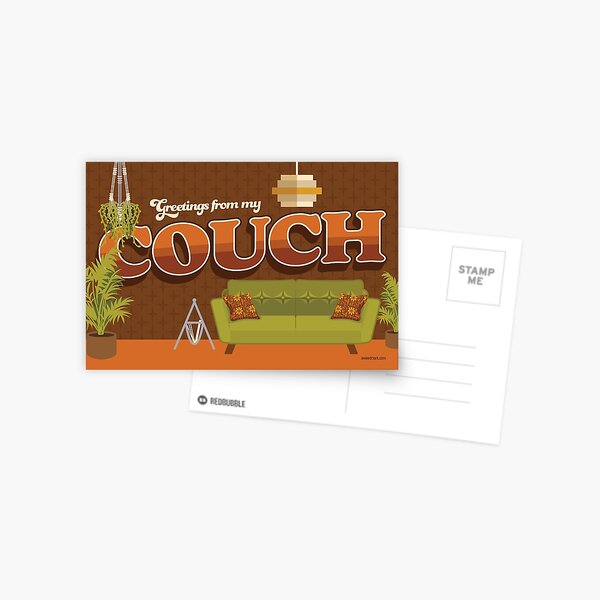 Greetings from my Couch Cards & Postcards Postcard