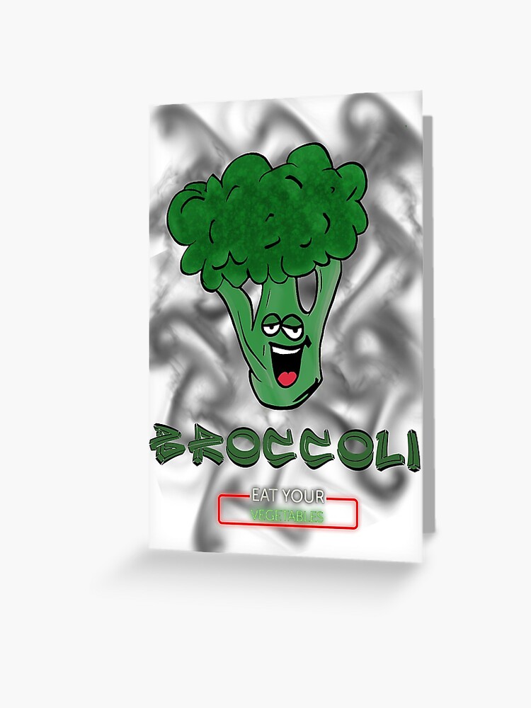 Eat Your Vegetables Cartoon Broccoli 1