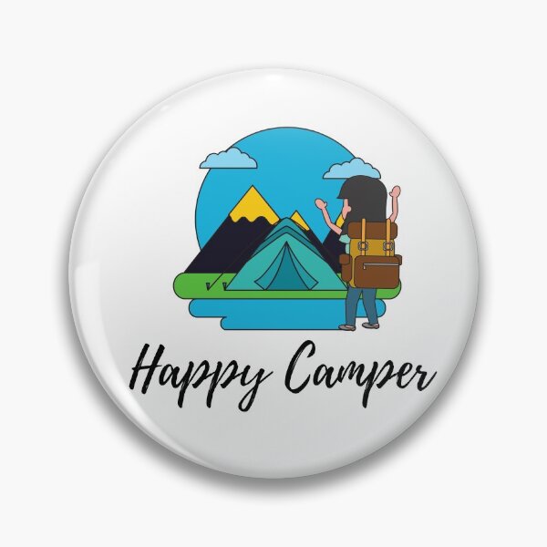 Item preview, Happy Camper, special gift for Campers or Van lifers, Modern Nomads, Van Lovers, Mountaineers designed and sold by popotamfriends.