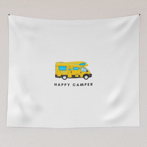 Item preview, Happy Camper Quote, special gift for Campers or Van lifers, Modern Nomads, Van Lovers, Mountaineers designed and sold by popotamfriends.