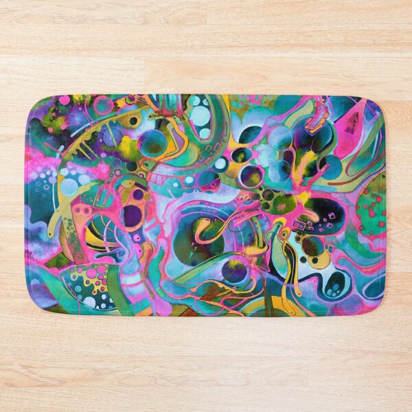 Starlight is Free (If You Live in Outer Space) - Watercolor Bath Mat
