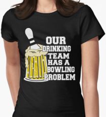 Funny Bowling Team T-Shirt Women's Fitted T-Shirt
