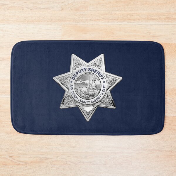 Item preview, San Diego County Sheriff's Department - SDSO Deputy Sheriff Badge over Blue Velvet designed and sold by Serge Averbukh Art Studio.