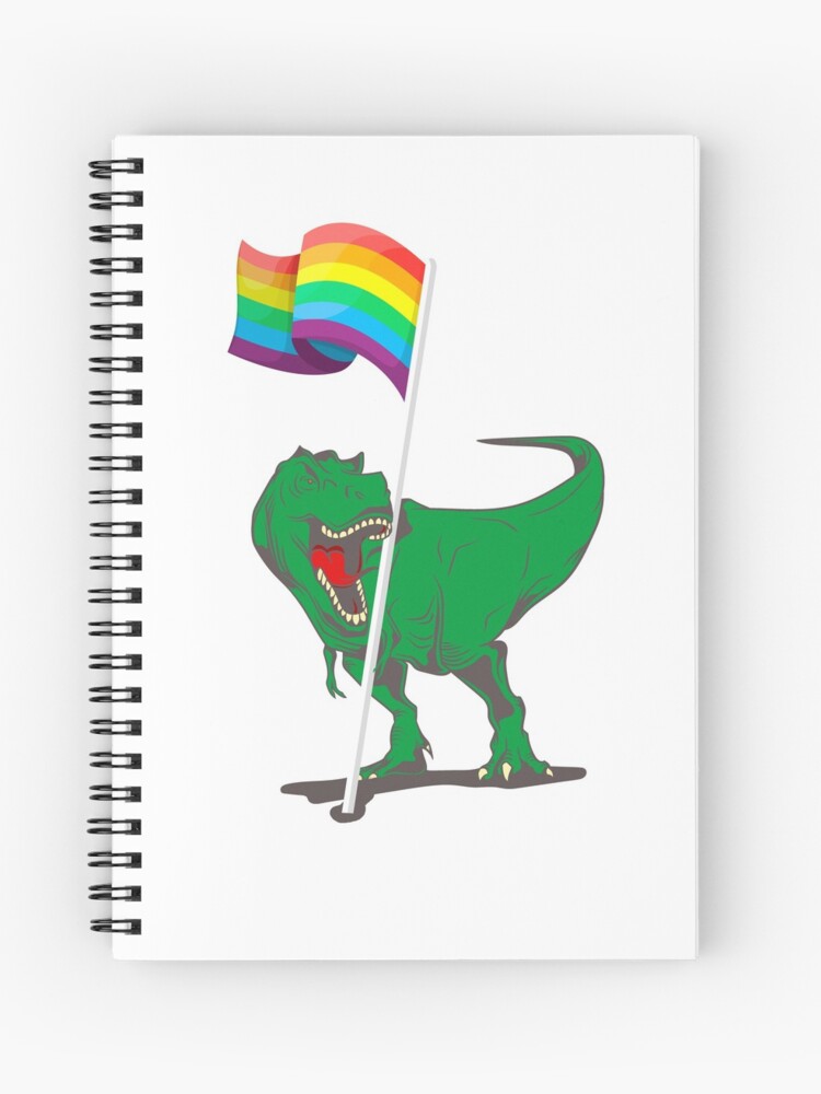 T-Rex Rawr Pride Parade Gay & Lesbian Rainbow Flag Hoodie Gift Idea 