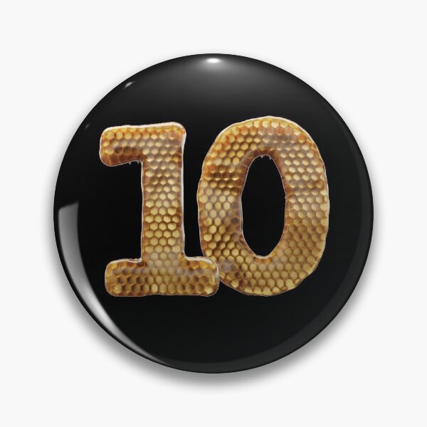 Item preview, 10 Number 3d Honey Numbers Font designed and sold by HelloFromAja.