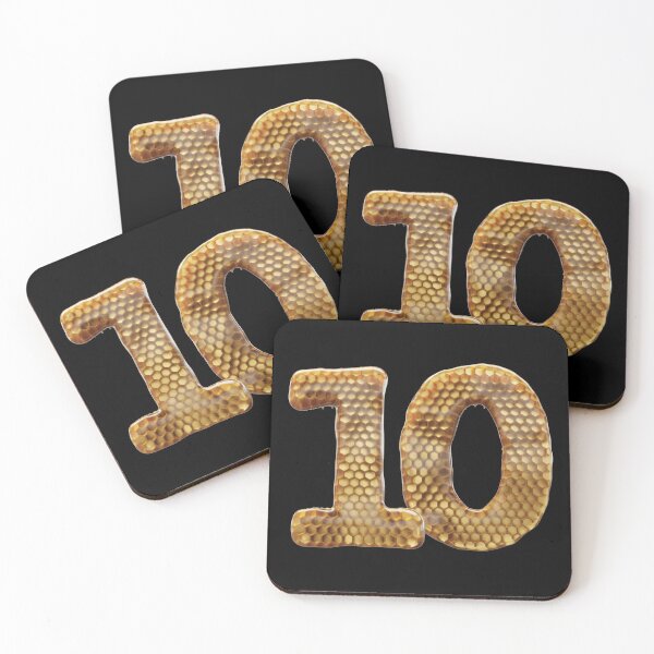 Item preview, 10 Number 3d Honey Numbers Font designed and sold by HelloFromAja.