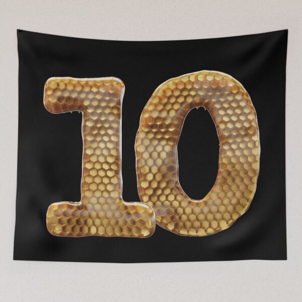 Item preview, Fuente de 10 números 3d números de miel designed and sold by HelloFromAja.