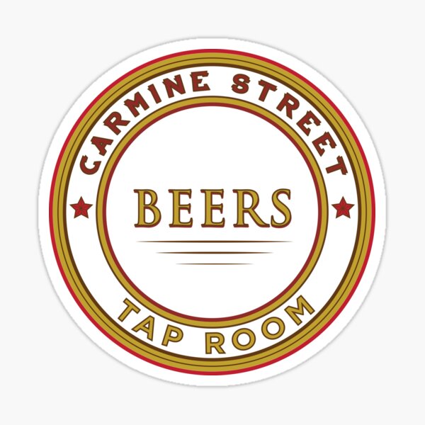 Carmine Street Beers (Front Logo) Sticker