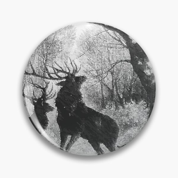 Item preview, Deer in the winter forest designed and sold by AkraidaxDesign.