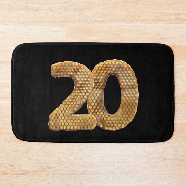 Item preview, 20 Number 3d Honey Numbers Font designed and sold by HelloFromAja.