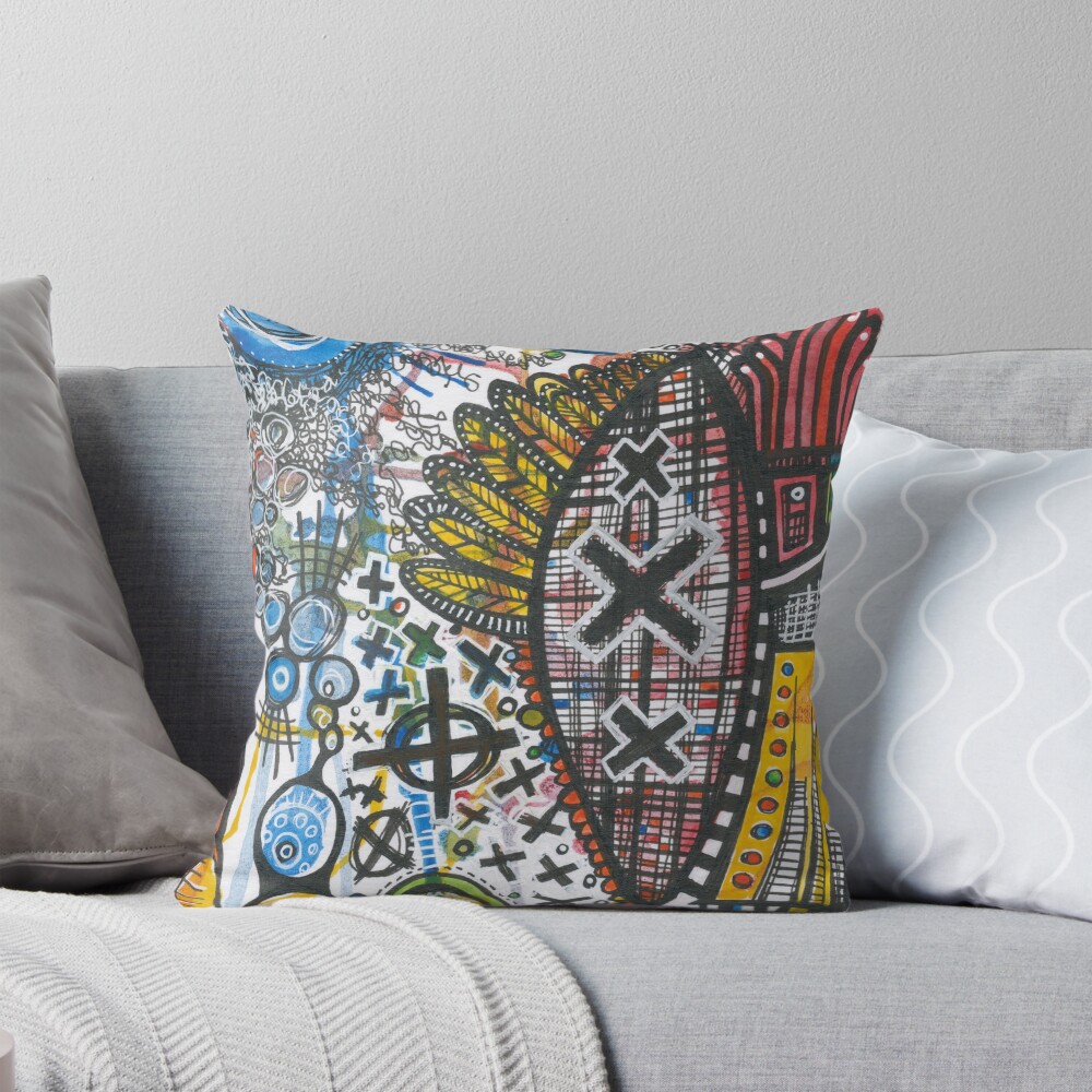 Item preview, Throw Pillow designed and sold by ghennah.