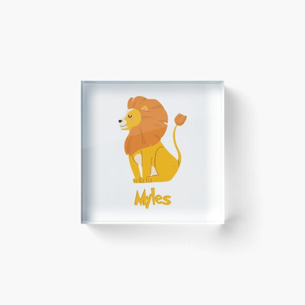 Item preview, Myles Lion Baby Boy Wild Animal Name designed and sold by HelloFromAja.