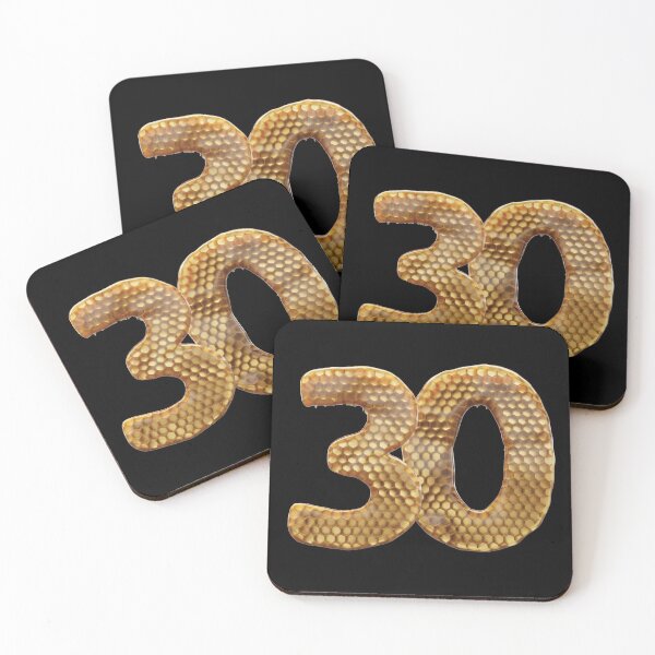 Item preview, 30 Number 3d Honey Numbers Font designed and sold by HelloFromAja.