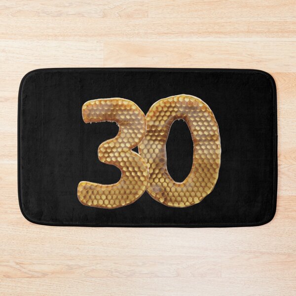 Item preview, 30 Number 3d Honey Numbers Font designed and sold by HelloFromAja.