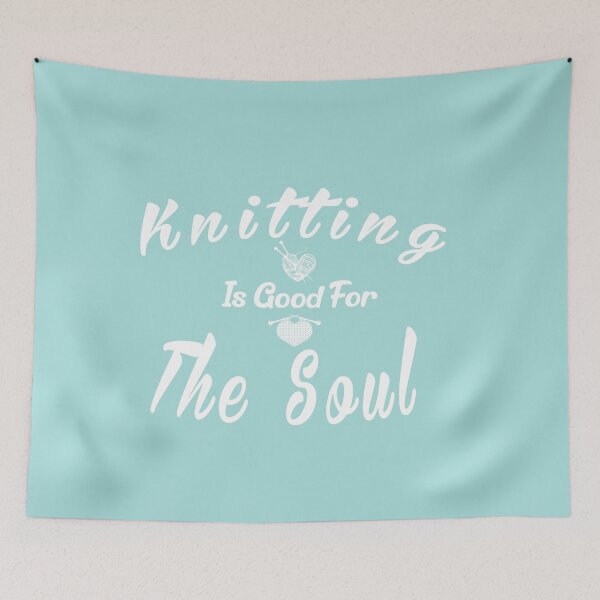 Item preview, Knitting Is Good For The Soul:Funny Handicraft Needlework Gift Idea. designed and sold by cutitoutsir.