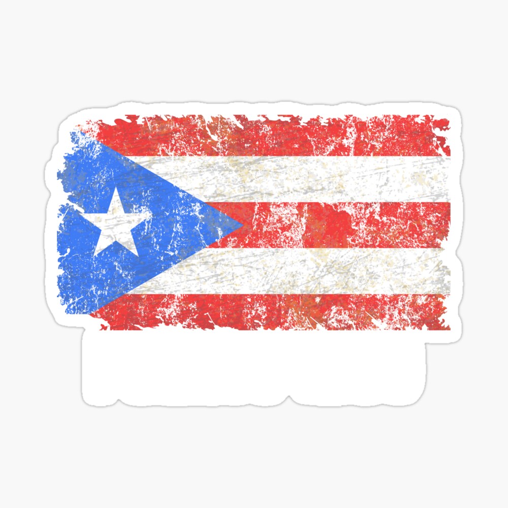 Puerto Rico Flag Puerto Rican Distressed Apparel Print Greeting Card By Grant4king Redbubble