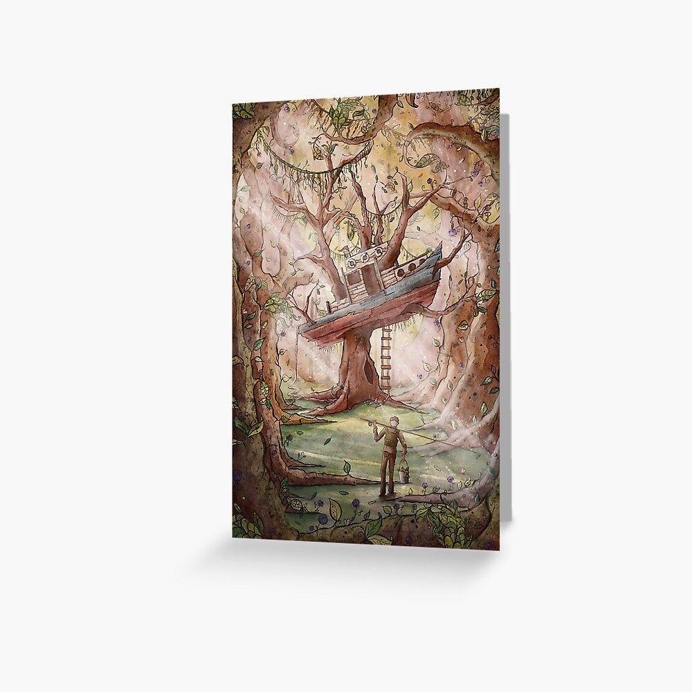 Fisherman of the Forest Greeting Card