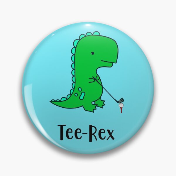 Artikelvorschau, Tee Rex, der Golf spielende Dinosaurier entworfen und verkauft von Pickle-Lily.