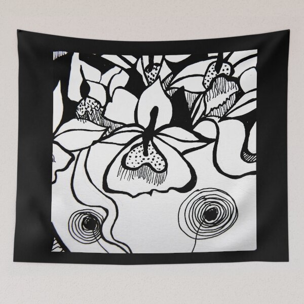 Item preview, Flower BW designed and sold by monamooon.